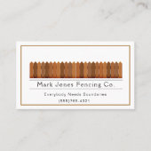Fencing Company Service Visitekaartje (Voorkant)