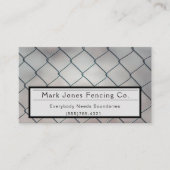 Fencing Company Service Visitekaartje (Voorkant)