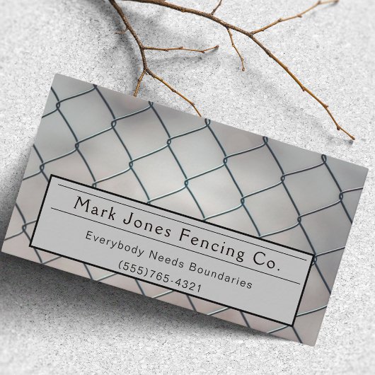 Fencing Company Service Visitekaartje