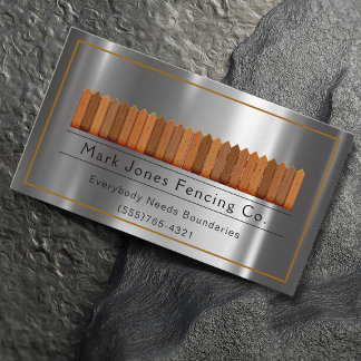 Fencing Company Service Visitekaartje