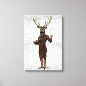 Fencing Deer Volledig 3 Canvas Afdruk (Voorkant)