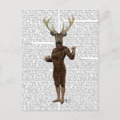 Fencing Deer volledig Briefkaart (Voorkant)