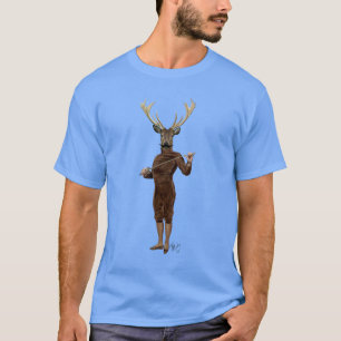 Fencing Deer volledig T-shirt