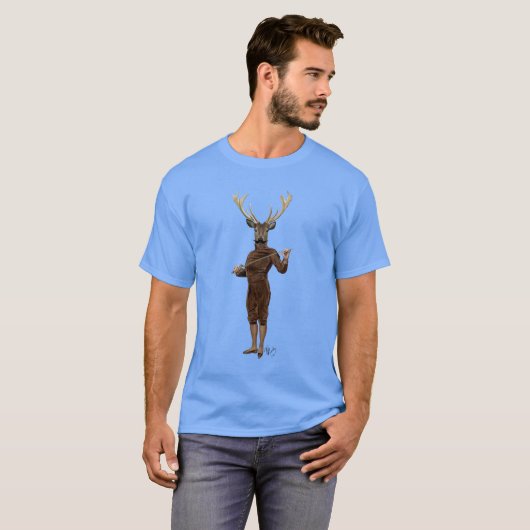 Fencing Deer volledig T-shirt (Voorkant volledig)