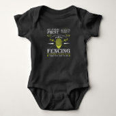 Fencing Degen Sport Fencing Duel Romper (Voorkant)