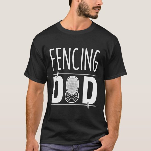 Fencing Father Fencing Dad T-shirt (Voorkant)