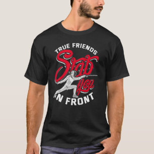 Fencing Fence Rapier Girls Coach Dagger Boys Kinde T-shirt