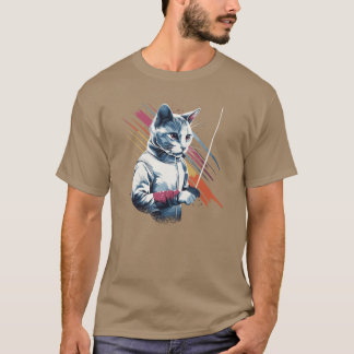 Fencing Game gamer fencer atleet sport schermen gi T-shirt