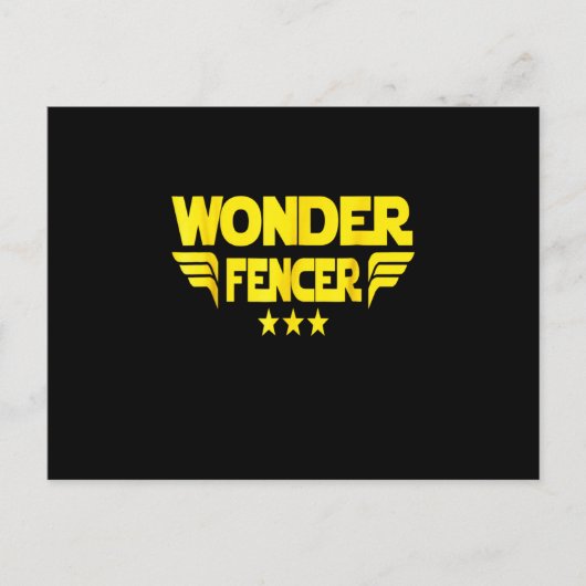 Fencing Gift | I Always Win All Match Aankondigingskaart (Voorkant)