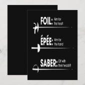 Fencing Gift | I Always Win All Match Feestdagenkaart (Voorkant / Achterkant)