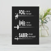 Fencing Gift | I Always Win All Match Feestdagenkaart (Staand voorkant)