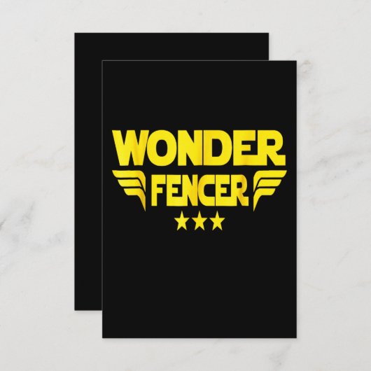 Fencing Gift | I Always Win All Match Informatiekaartje (Voorkant / Achterkant)