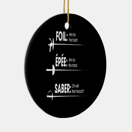 Fencing Gift | I Always Win All Match Keramisch Ornament (Rechts)