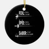 Fencing Gift | I Always Win All Match Keramisch Ornament (Voorkant)