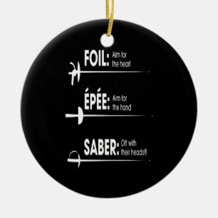 Fencing Gift   I Always Win All Match Keramisch Ornament