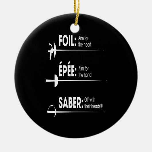 Fencing Gift | I Always Win All Match Keramisch Ornament (Voorkant)