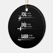 Fencing Gift | I Always Win All Match Keramisch Ornament (Links)