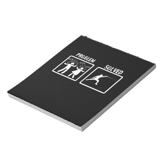 Fencing Gift | I Always Win All Match Notitieblok (Linkerzijde)