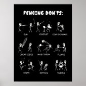 Fencing Gift | I Always Win All Match Poster (Voorkant)