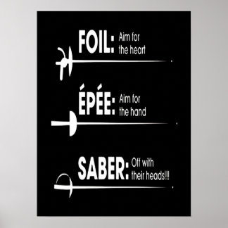Fencing Gift | I Always Win All Match Poster