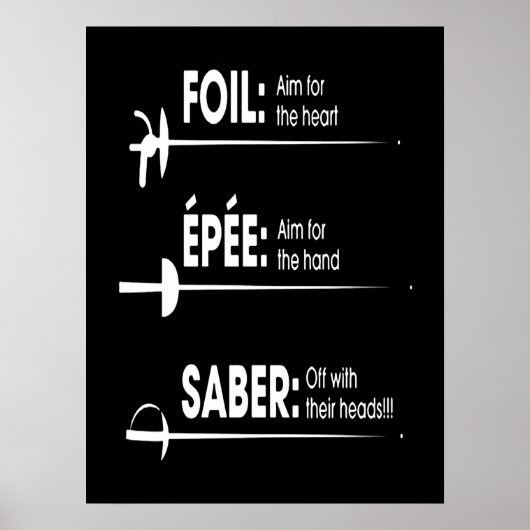 Fencing Gift | I Always Win All Match Poster (Voorkant)