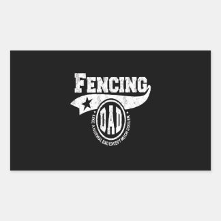 Fencing Gift | I Always Win All Match Rechthoekige Sticker