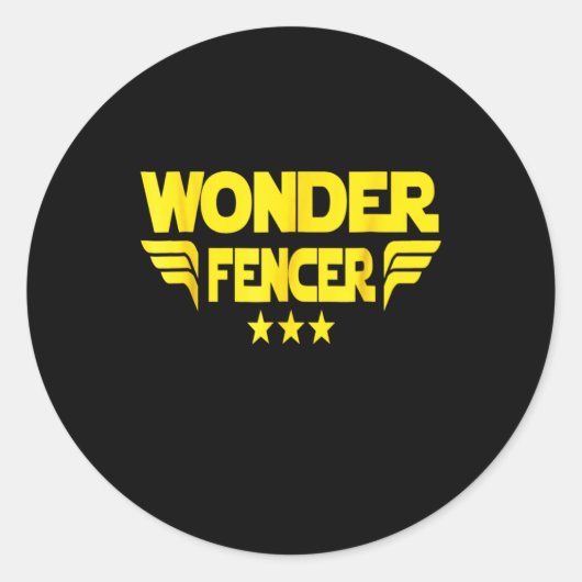 Fencing Gift | I Always Win All Match Ronde Sticker (Voorkant)