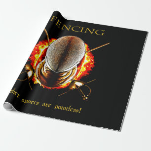 Fencing Lover   Andere sporten hebben geen zin Cadeaupapier