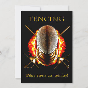 Fencing Lover   Andere sporten hebben geen zin Feestdagenkaart