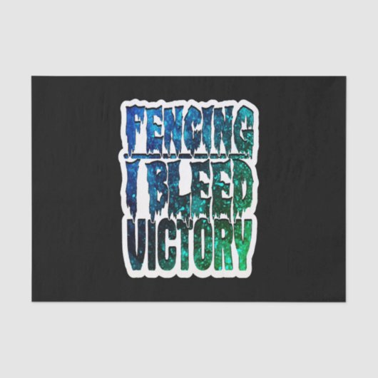 Fencing Lover | Omheining I Bleed Victory Tissuepapier (Voorkant)