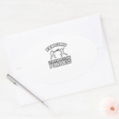 Fencing Other Sports Are Pointless Ovale Sticker (Envelop)