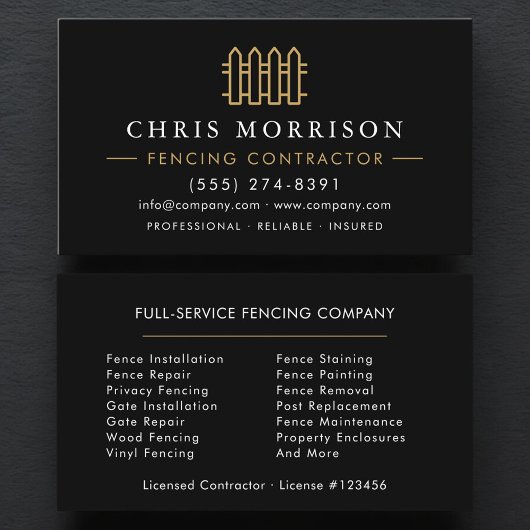 Fencing Residential and Commercial  Visitekaartje