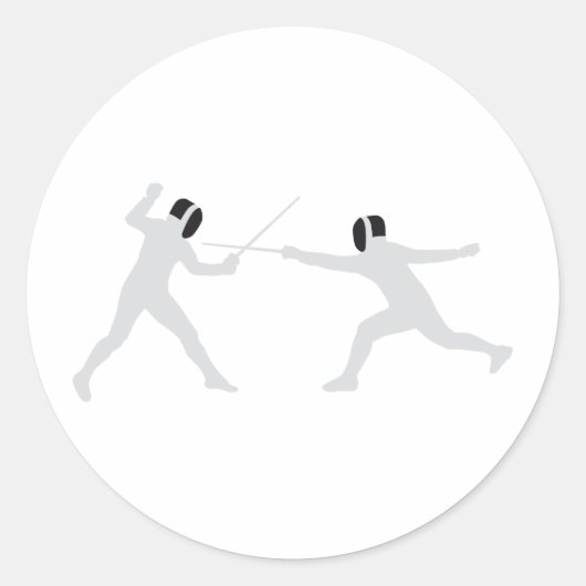 fencing ronde sticker (Voorkant)