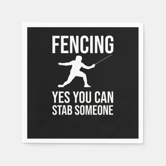 Fencing Saber Folie Sword Fencer Servet (Voorkant)