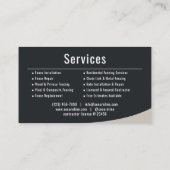 Fencing Services Visitekaartje (Achterkant)