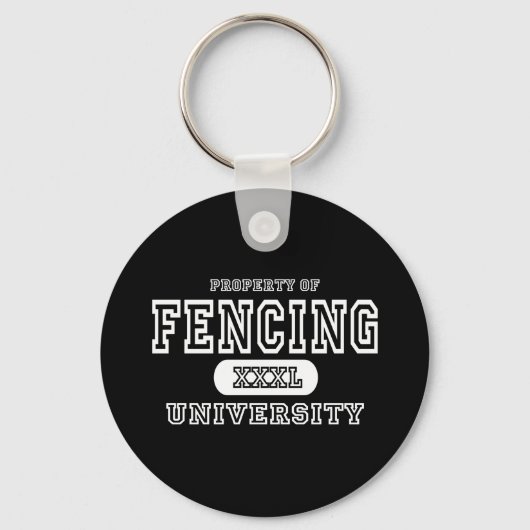 Fencing Univeristy Dark Sleutelhanger (Voorkant)