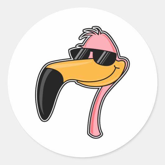 Fender Flamingo Ronde Sticker (Voorkant)