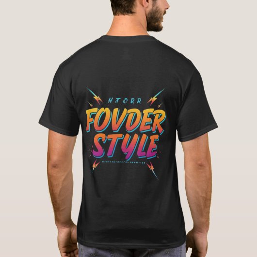 Fender-stijl T-shirt (Achterkant)