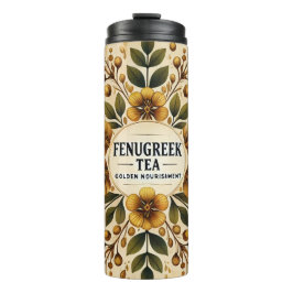 Fenegriek Tea Design AI kunst Thermosbeker