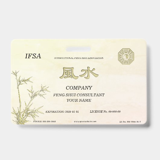 Feng Shui Badge (Voorzijde)