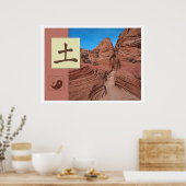 Feng Shui: Bagua-Afbeeldingen: aardlandschap Poster (Keuken)
