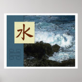 Feng Shui: Bagua-Afbeeldingen: waterlandschap Poster (Voorkant)
