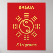 Feng Shui - Bagua Gold Poster (Voorkant)