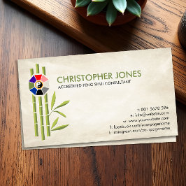 Feng Shui Bagua/Pakua en Lucky bamboo Visitekaartje
