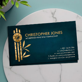 Feng Shui Bagua/Pakua en Lucky bamboo Visitekaartje