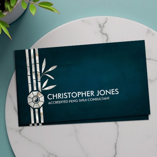 Feng Shui Bagua/Pakua en Lucky bamboo Visitekaartje