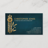 Feng Shui Bagua/Pakua en Lucky bamboo Visitekaartje (Voorkant)