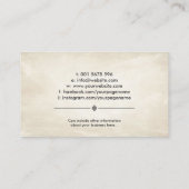 Feng Shui Bagua/Pakua en Lucky bamboo Visitekaartje (Achterkant)