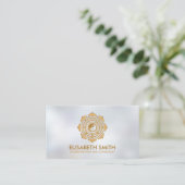 Feng Shui Bagua/Pakua Lotus mandala Visitekaartje (Staand voorkant)