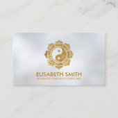 Feng Shui Bagua/Pakua Lotus mandala Visitekaartje (Voorkant)